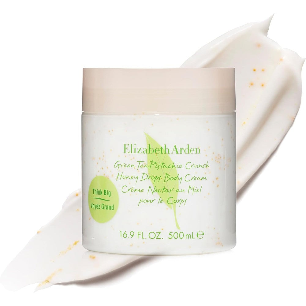 Elizabeth Arden Green Tea Pistachio Crunch Honey Drops Body Cream front view jar