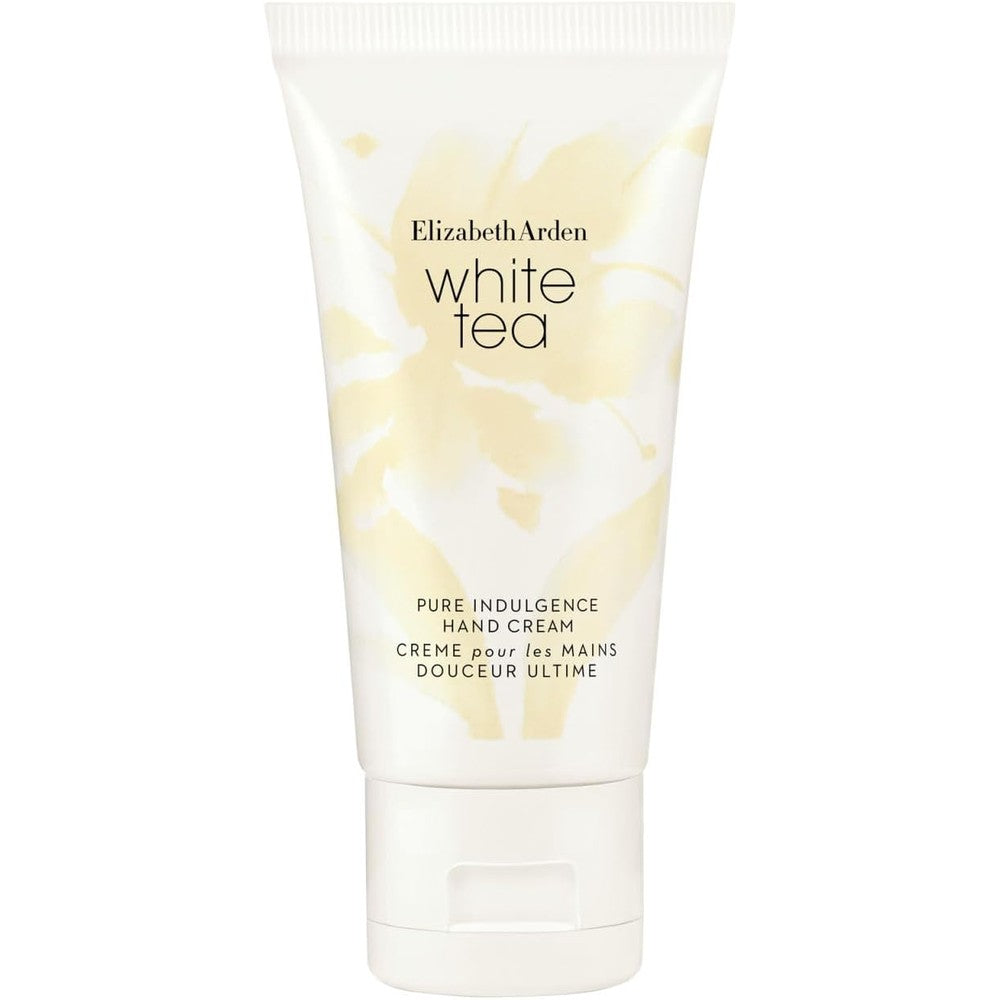 Elizabeth Arden White Tea Hand Cream front view of the premium imported luxury skincare packaging.