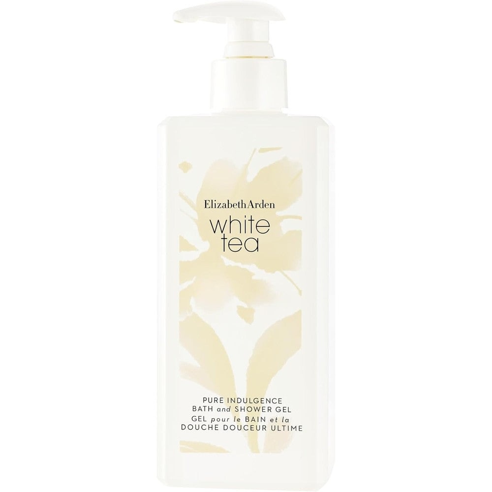 Elizabeth Arden White Tea Pure Indulgence Bath and Shower Gel front view luxury body wash