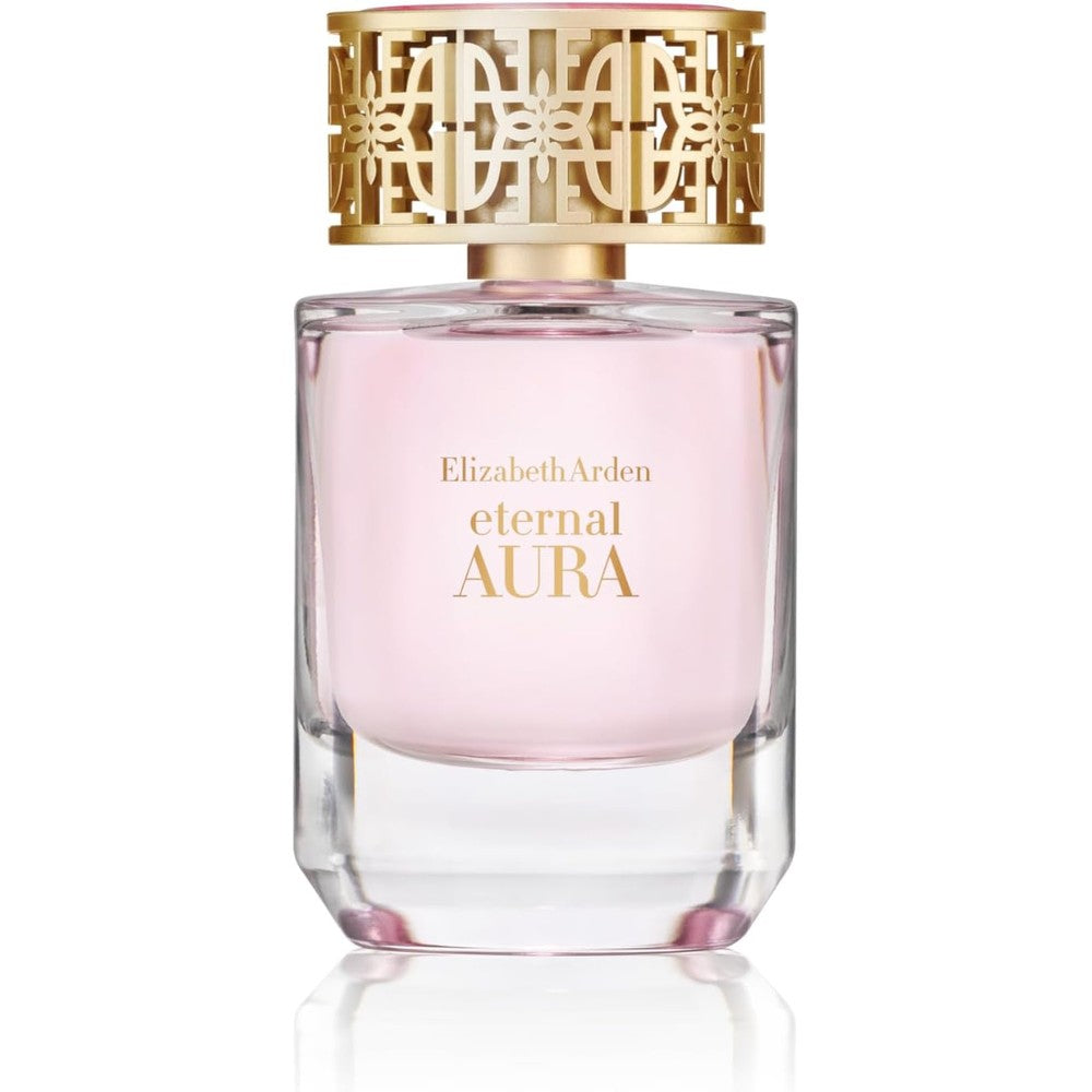 Elizabeth Arden Eternal Aura Eau de Parfum front view bottle with gold cap