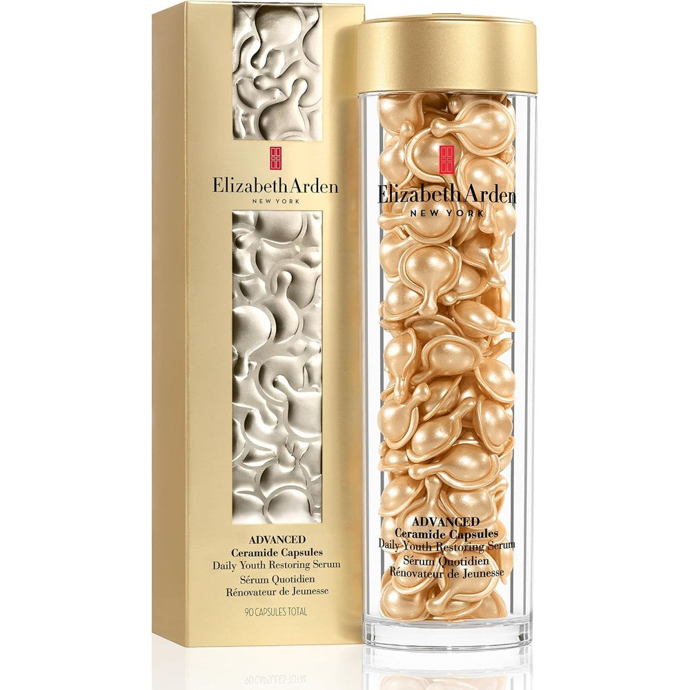 Elizabeth Arden Advanced Ceramide Face Serum Capsules front view anti aging skincare.