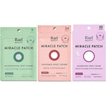 Rael Miracle Bundle front view showing three premium pimple patch boxes for complete acne care.