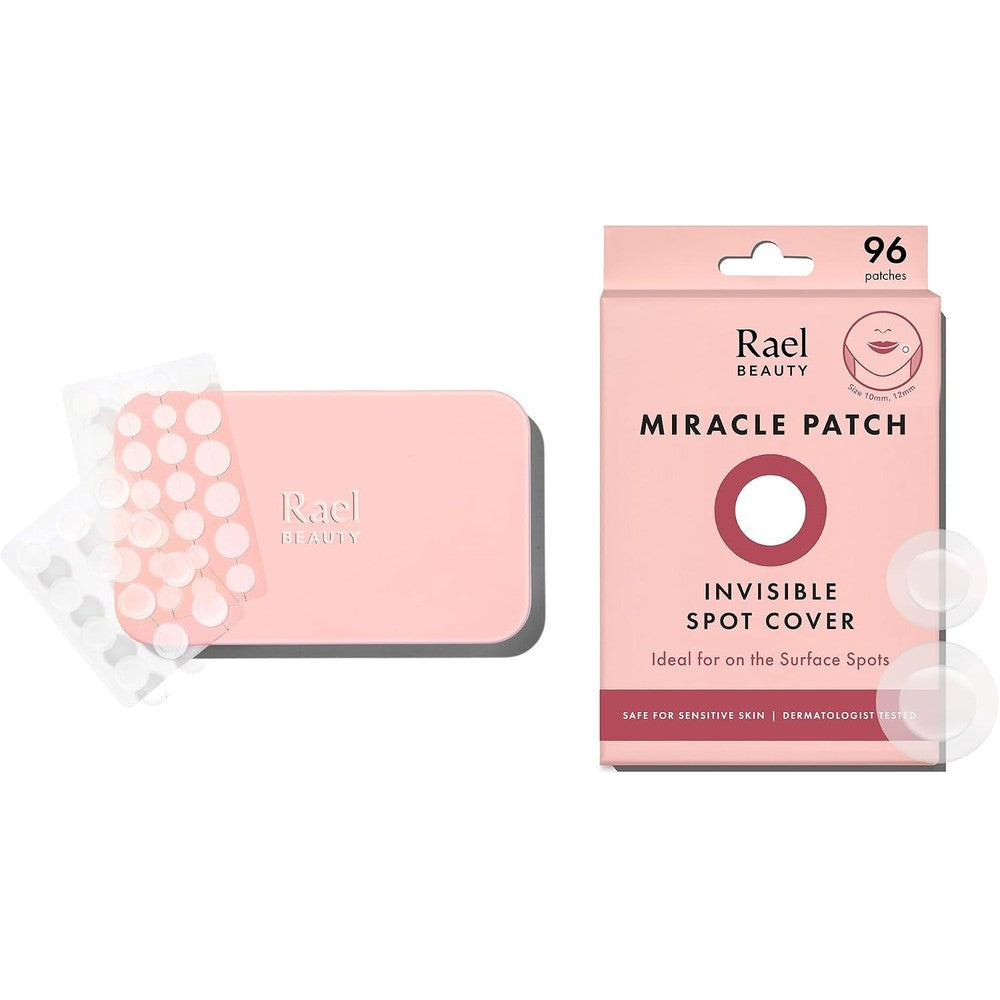 Rael Miracle Bundle pimple patches package front view showing authentic USA imported hydrocolloid acne covers