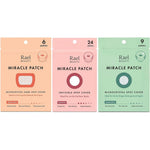 Rael Miracle Bundle front view showing three different acne patch packages