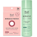 Rael Miracle Bundle Featuring Invisible Spot Cover Twenty Four Count And Miracle Clear Clarifying Toner Five Point One Fluid Ounce