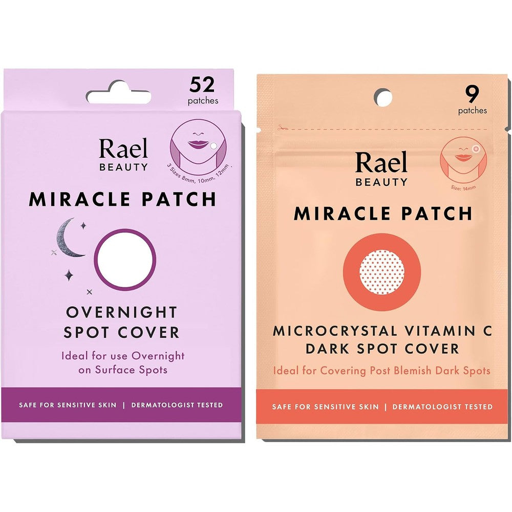 Rael Miracle Bundle packaging front view showing overnight and microcrystal patch boxes
