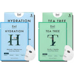 Rael Face Mask Skin Care Bamboo Facial Sheet Mask Korean Skincare Set For All Skin Types Hydrating And Tea Tree Ten Count