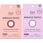 Rael Day And Night Miracle Bundle Hydrocolloid Pimple Patches Invisible Spot Cover Ninety Six Count And Overnight Spot Cover Fifty Two Count
