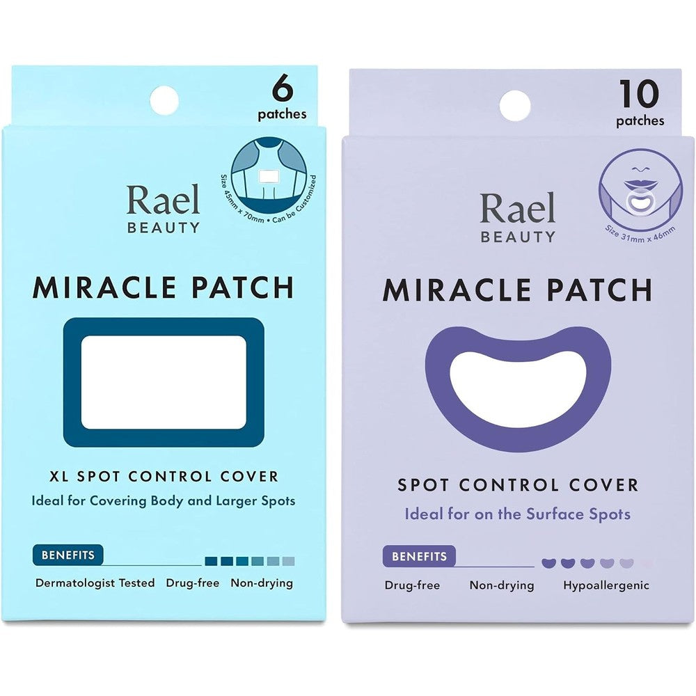 Rael Miracle Bundle pack showing XL and Large Spot Control Cover boxes front view