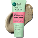 Rael Miracle Clear Pore Purifying Clay Mask For Blackhead Removal And Sebum Control With Tea Tree And Cica 100 Milliliters