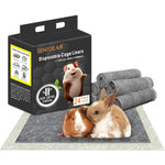 Ginidear Disposable Guinea Pig Cage Liners Charcoal Odor Controlling Absorbent Waterproof Pee Pads For Small Animals 18 Inches By 24 Inches 24 Count
