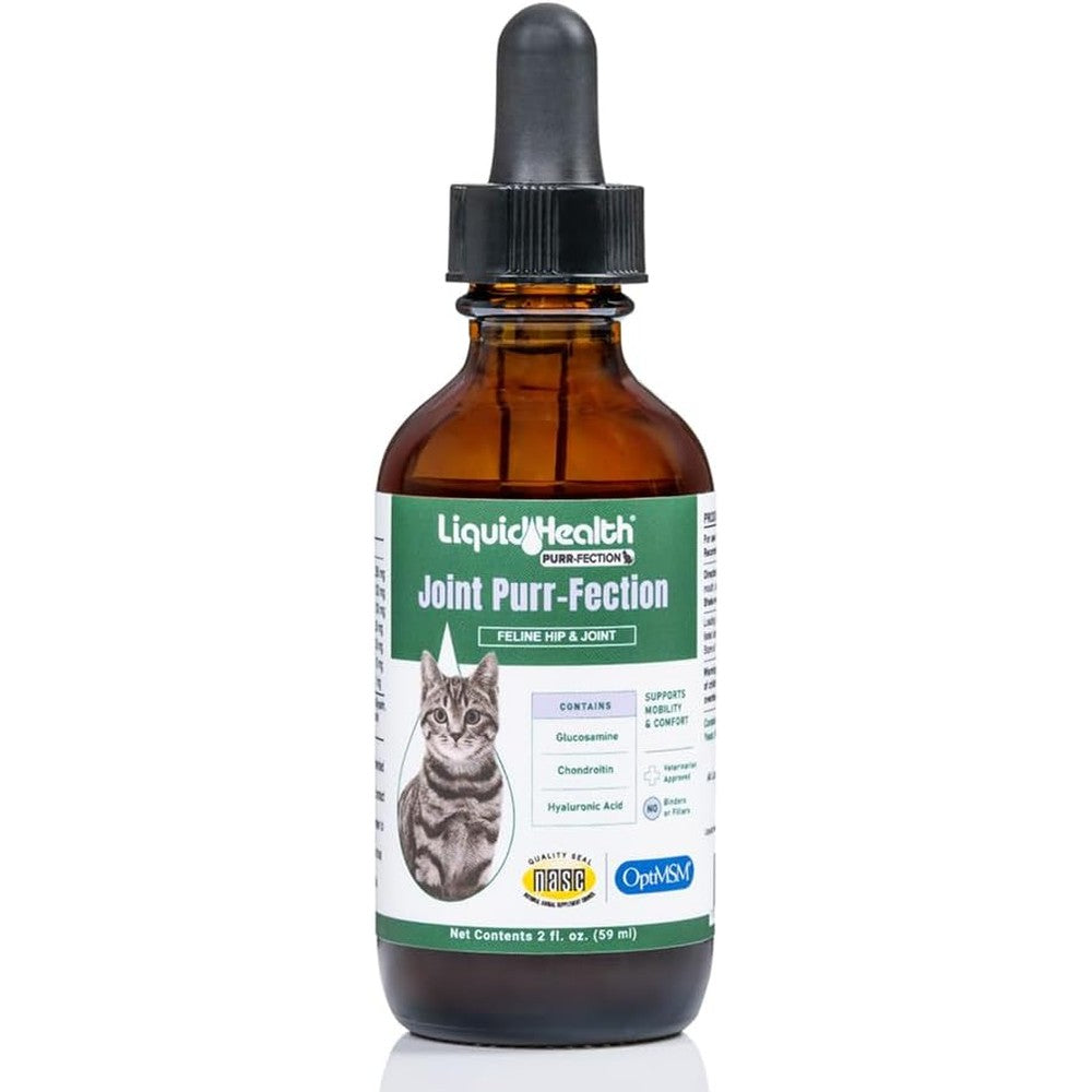 Liquidhealth Joint Purr-Fection cat hip and joint supplement bottle front view