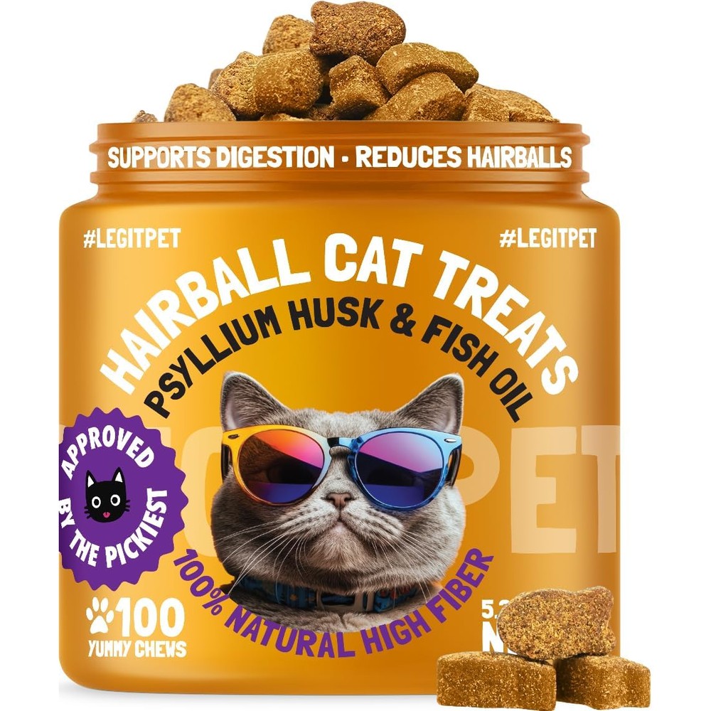 LEGITPET cat hairball treatment supplement bottle front view
