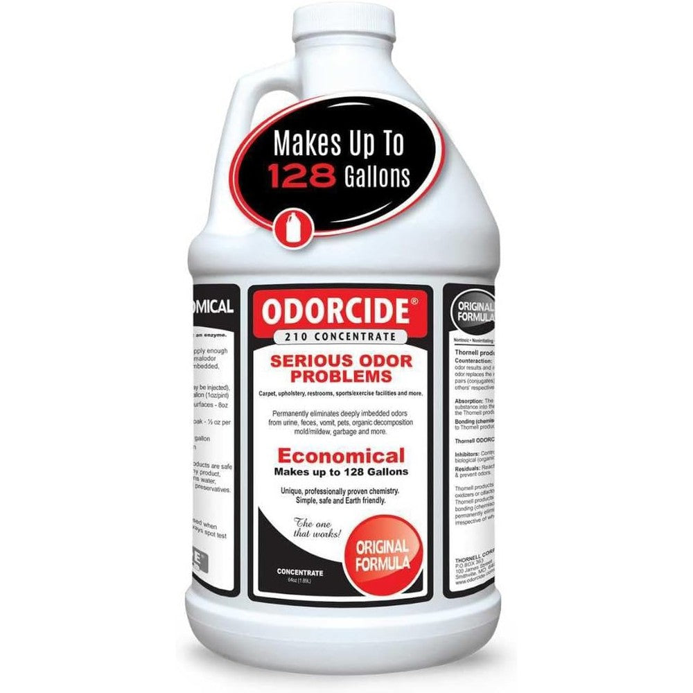 Odorcide 210 Original Scent Odor Eliminator Concentrate Sixty Four Ounce Half Gallon Size