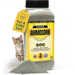 AMMOSORB Natural Cat Litter Deodorizer Granules Fragrance Free Ammonia Odor Eliminator For Multi Cat Households Urine Neutralizer Two Pound
