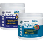 Gonzo Natural Magic Odor Air-Magnet Air Purifier With Activated Charcoal Solid Gel Odor Eliminator For Home Car And Pet Areas 14 Ounce 2 Pack
