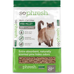 So Phresh Pine Pellet Non-Clumping Cat Litter, Natural Sustainable Wood Formula For Superior Odor Control, 20 Pounds