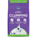 Ultra Clumping Micro Crystals Cat Litter Fragrance Free 5 Pounds White And Multicolor Silica Gel Crystals For Superior Odor Control And Easy Cleaning