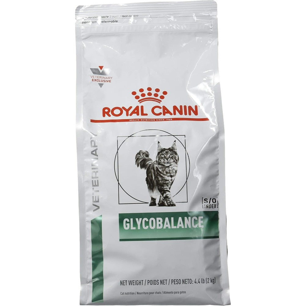 Royal Canin Feline Glycobalance Dry Cat Food For Diabetic Blood Glucose Support 4.4 Pounds