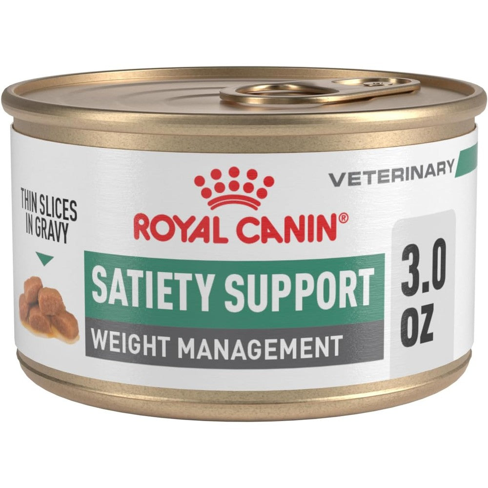 Royal Canin Veterinary Diet Feline Satiety Support Weight Management Adult Thin Slices In Gravy Wet Cat Food, 3 Ounce Can, Pack Of 24
