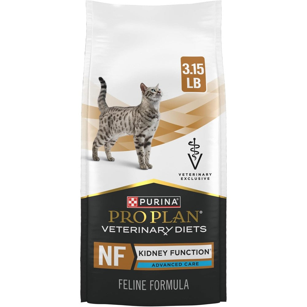 Purina Pro Plan Veterinary Diets NF Kidney Function Advanced Care Feline Formula Adult Dry Cat Food Three Point Fifteen Pound Bag