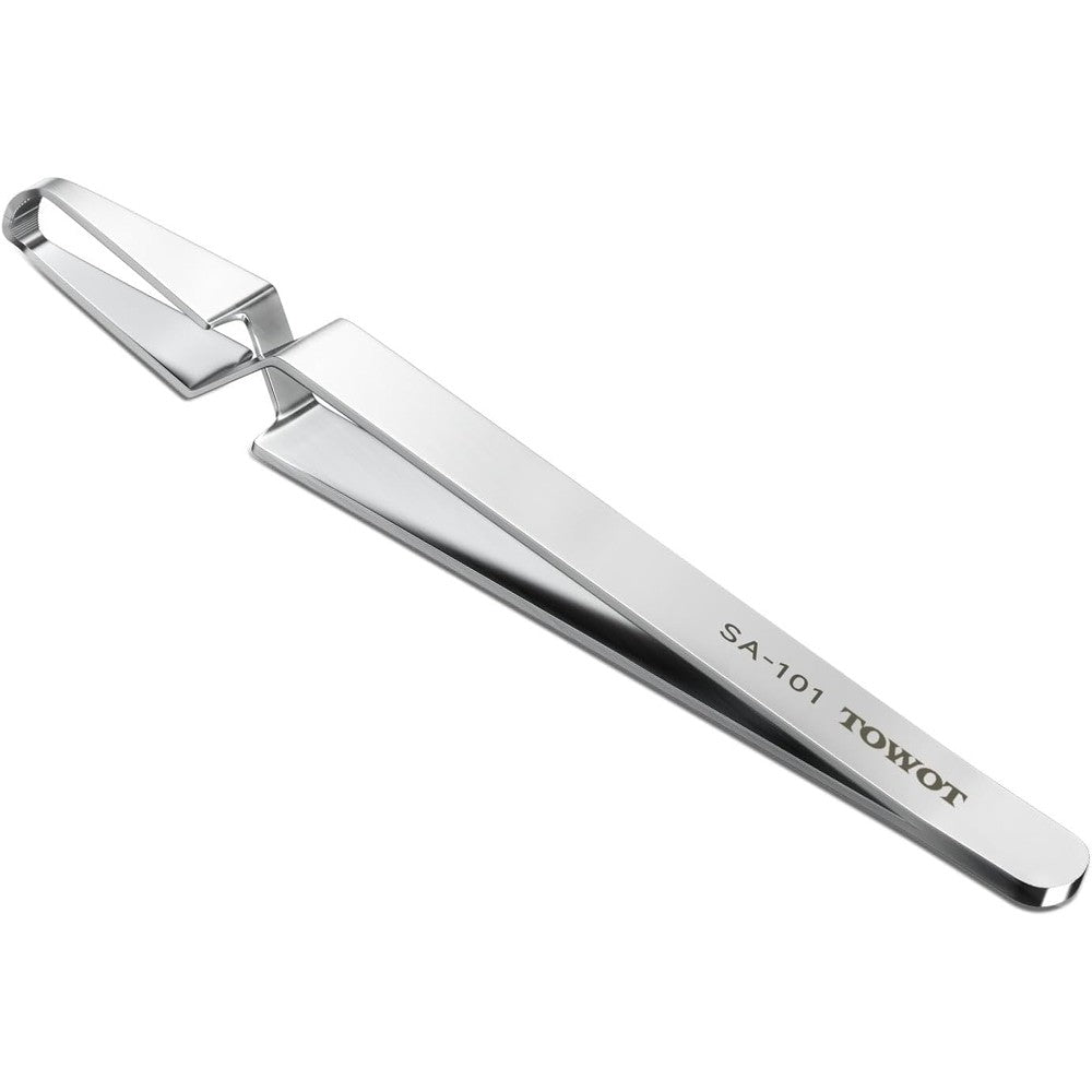 TOWOT Tick Tweezers For Pets Stainless Steel Tick Removal Tool For Dogs And Cats Professional Grooming Accessory