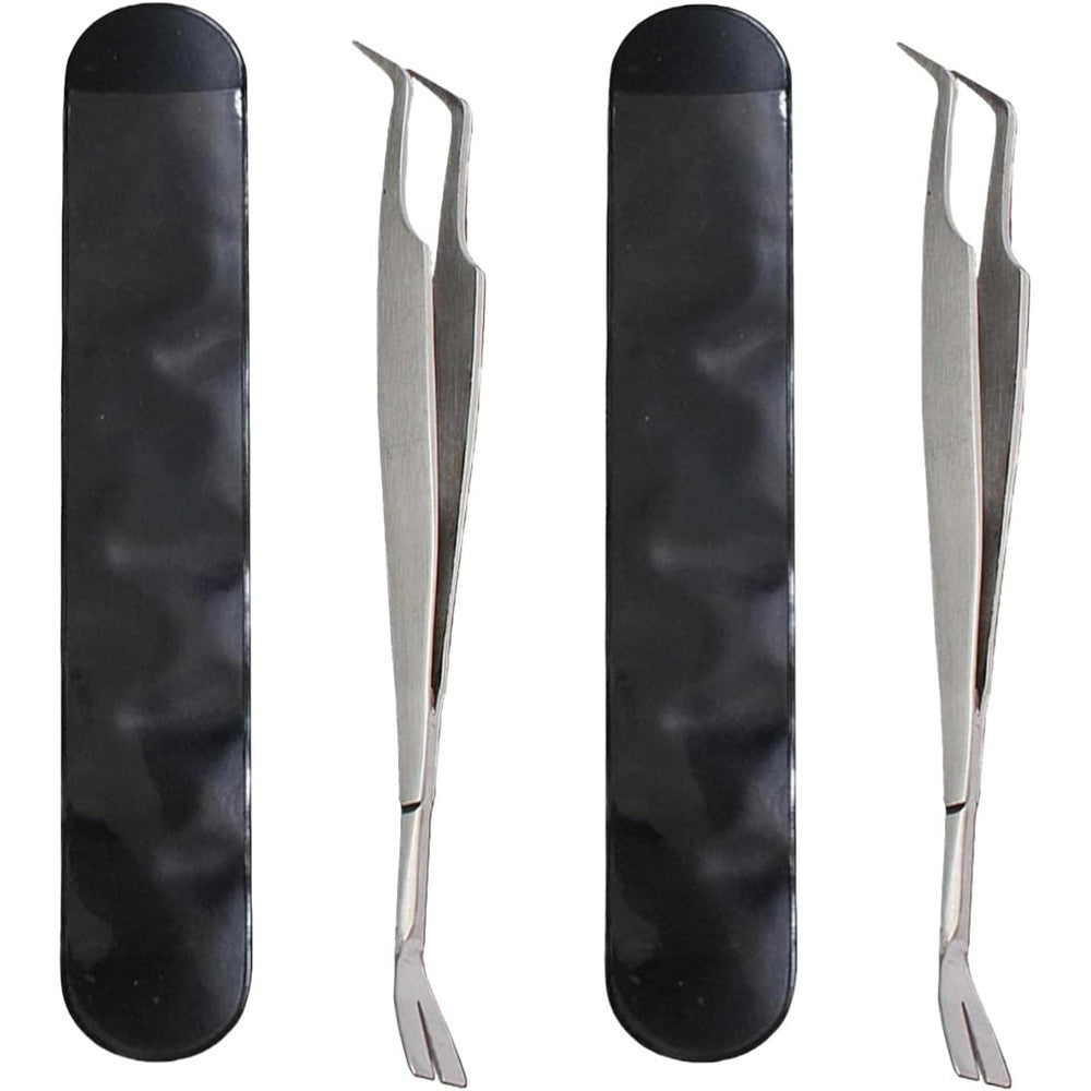 Czhotg 2 In 1 Tick Removal Tool Set Professional Stainless Steel Tweezers For Dogs Cats And Humans 2 Pieces