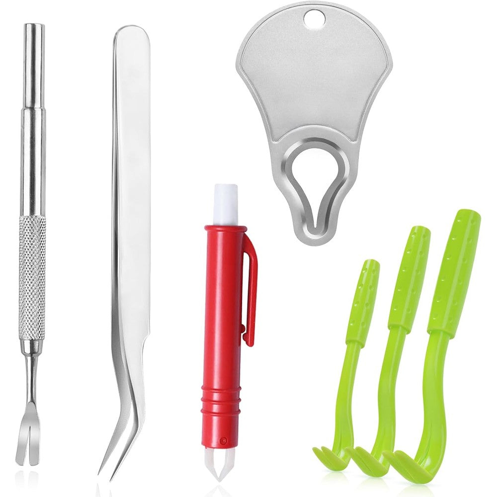 Maycreate Tick Remover Tool Kit Stainless Steel Tweezers And Tick Key 4 Pack For Safe Tick Removal On Dogs Cats And Humans