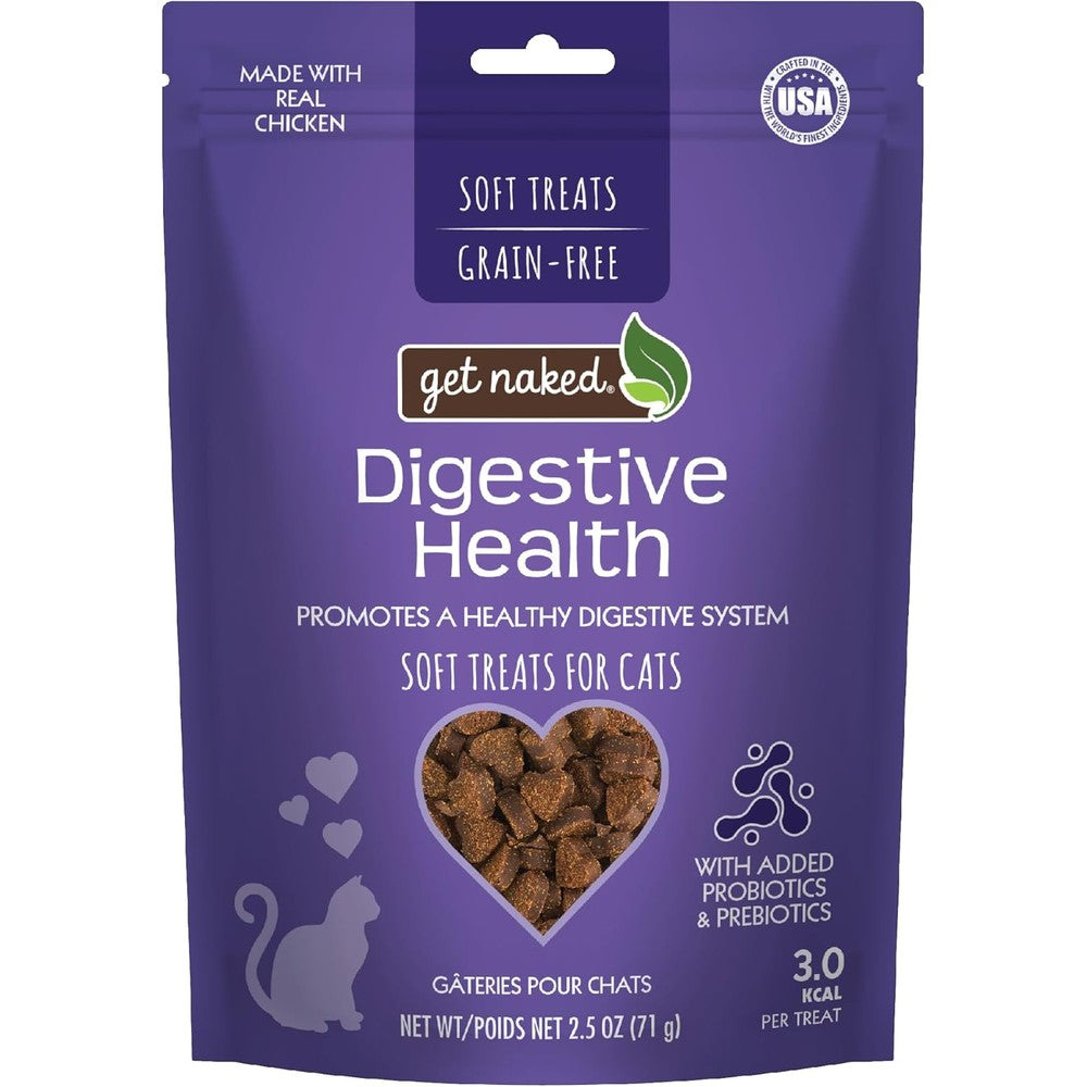 Get Naked Furball Relief Soft Treats For Cats With Chicken Flavor 2.5 Ounce Pouch