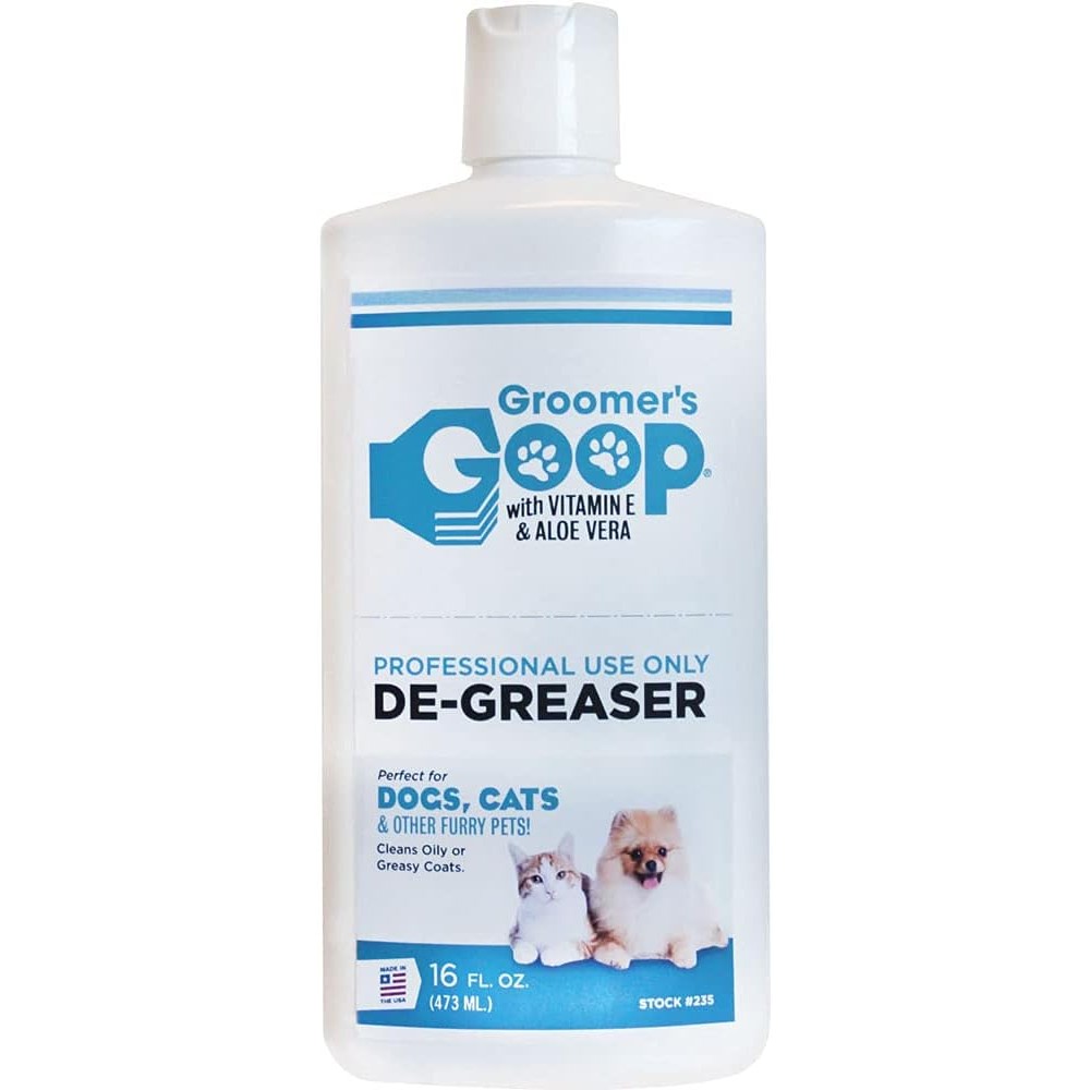 Groomers Goop liquid degreaser for oily coats front view