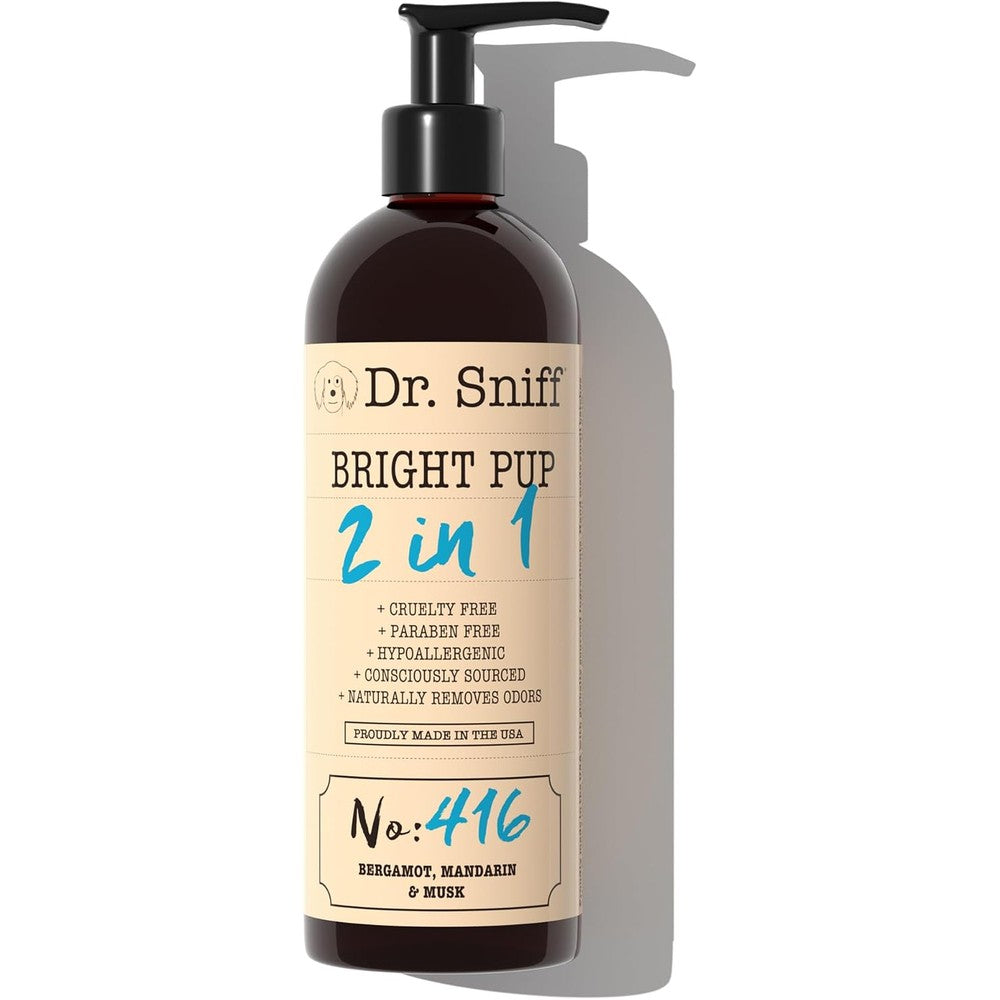 Dr. Sniff 2-in-1 Dog Shampoo and Conditioner Bright Pup Scent front view