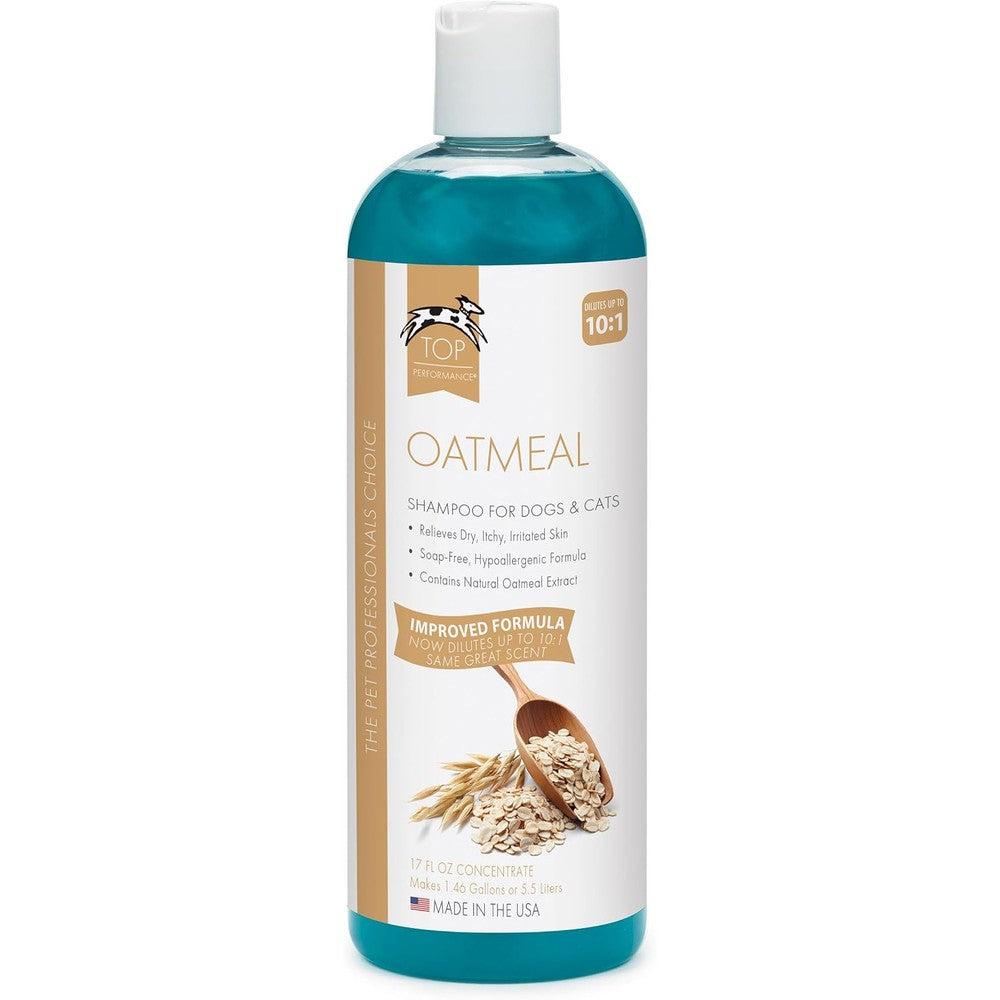 Top Performance Oatmeal Dog and Cat Shampoo front view bottle