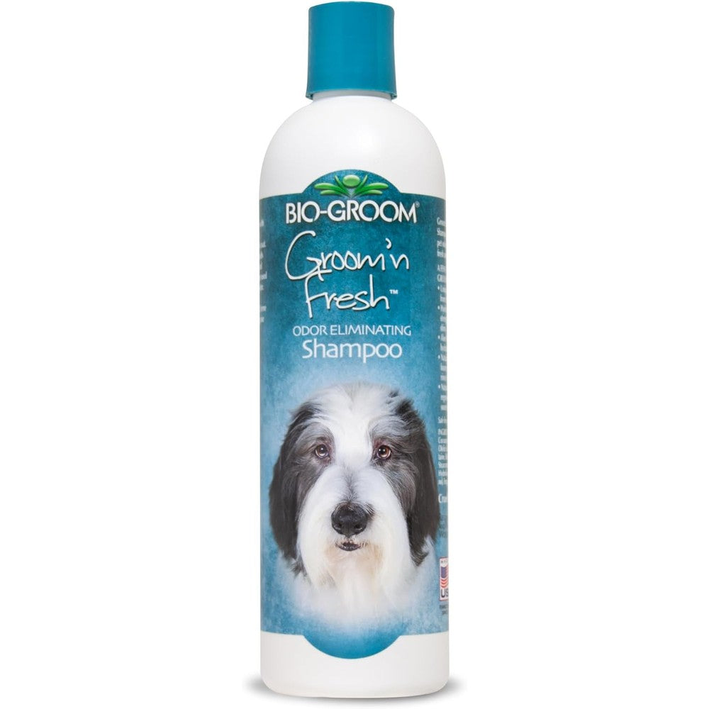 Bio-Groom Groom N Fresh pet shampoo front view bottle for dog grooming