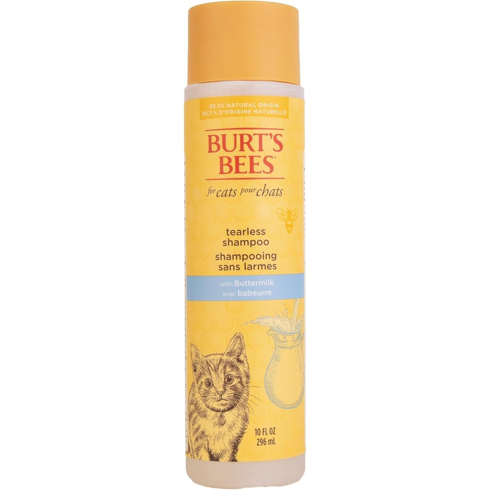 Burt's Bees for Pets Tearless Kitten Shampoo front view of the 10 fluid ounce bottle