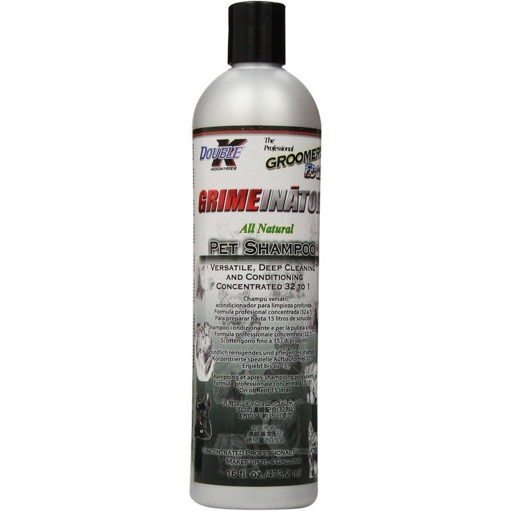 Groomers Edge Grimeinator deep cleaning pet shampoo front bottle view