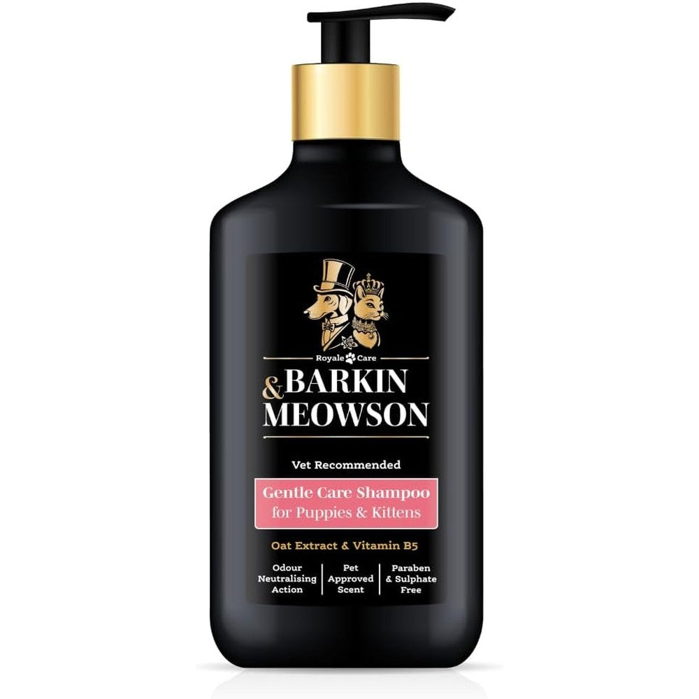 Barkin & Meowson Gentle Care Shampoo front view puppy and kitten grooming product
