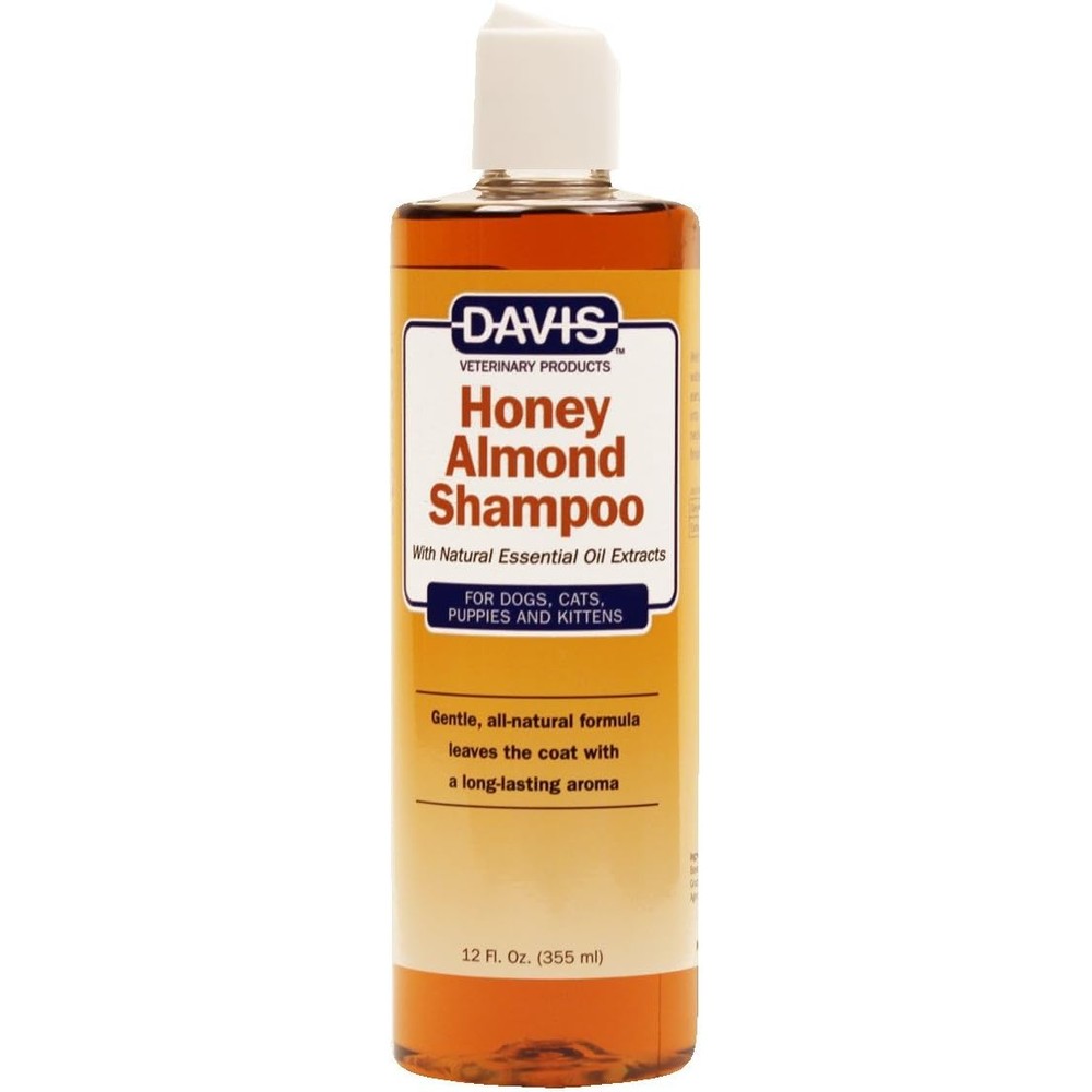 Davis Honey Almond Pet Shampoo front view moisturizing pet cleanser