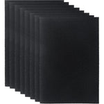 GZJoSum Cat Litter Box Charcoal Filters 8 pack front view showcasing premium black activated carbon replacement pads.