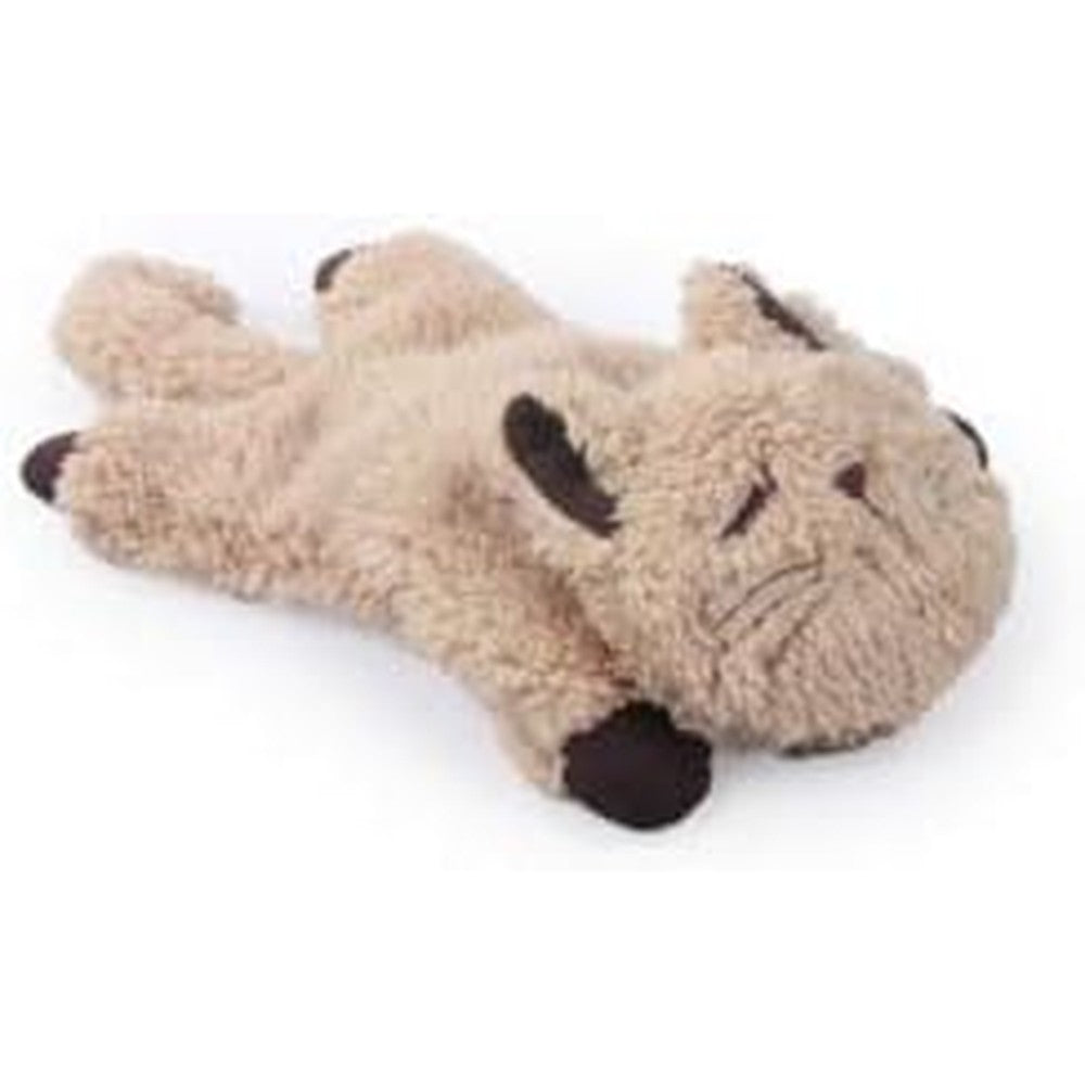All For Paws Snoring Cuddler Lamb Cat Toy front view showing the soft plush anti-anxiety design