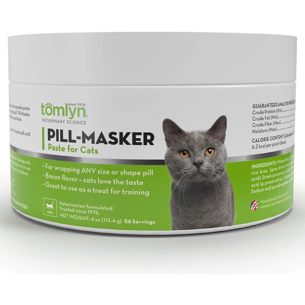 Tomlyn Pill-Masker for Cats 4 ounce front view of container