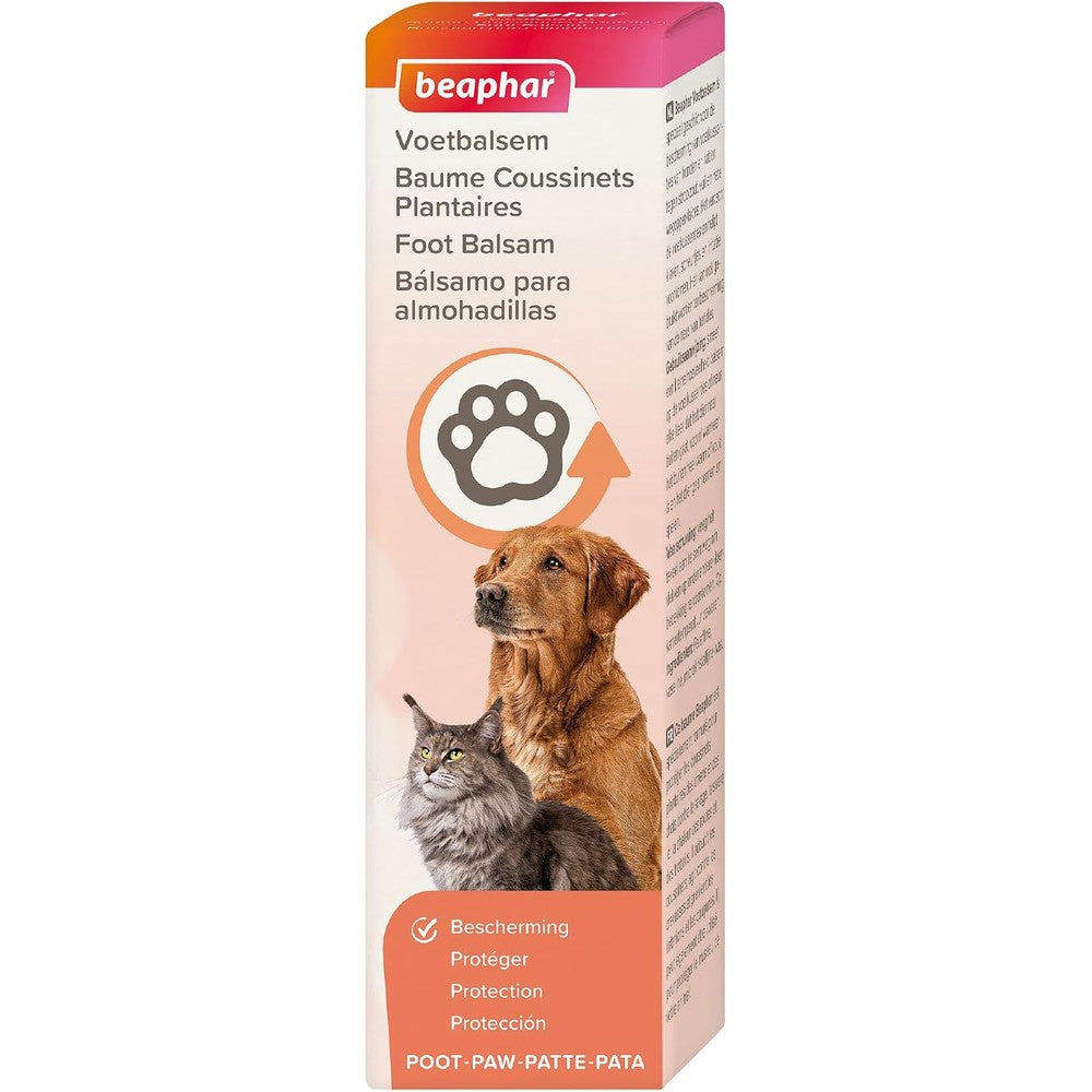 Beaphar Feet Balsam Paw Balm 40 Milliliter bottle front view showing protective pet skin treatment.
