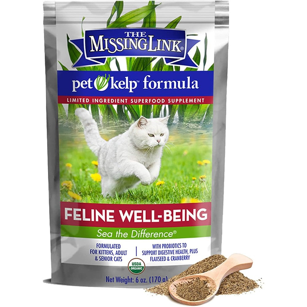 The Missing Link Pet Kelp Feline Well-Being front view pouch