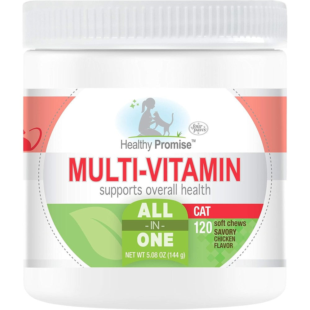 Four Paws Healthy Promise Cat Multivitamin Soft Chews front view