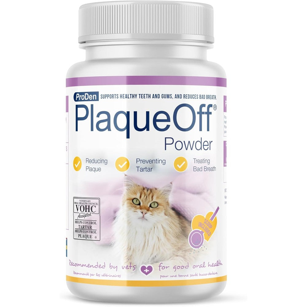 ProDen PlaqueOff Powder for Cats 40g front view packaging