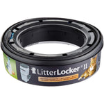 Litter Genie LitterLocker II Refill Cartridge front view showing the round plastic rim and multi-layer film packaging.