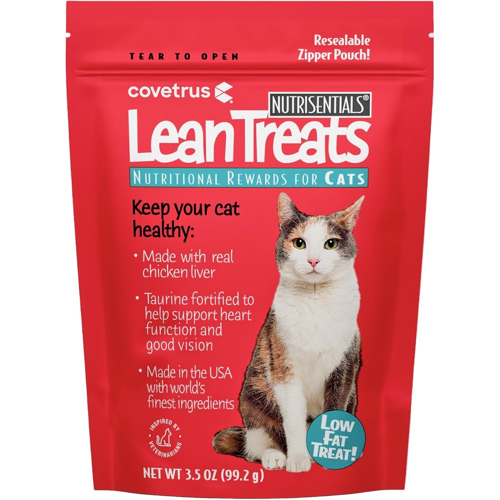 Covetrus Nutrisential Lean Treats Nutritional Rewards For Cats Low Fat Chicken Flavor 3.5 Ounce