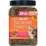 Just Try Taurine Treats With Coenzyme Q10 For Cats Advanced Heart Health And Vision Support Chicken Flavored Crunchy Chews Sixteen Ounce