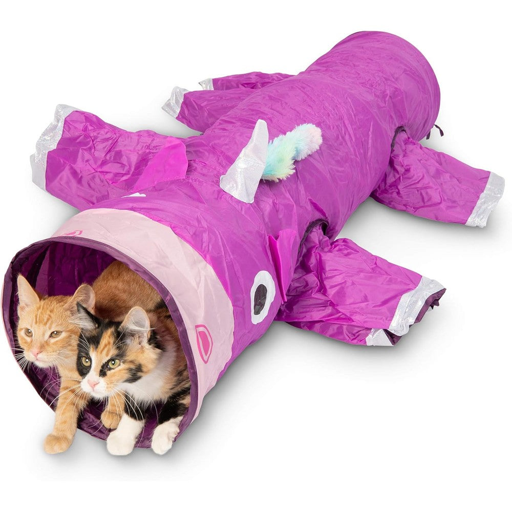 Pet Craft Supply Magic Mewnicorn Multi Cat Tunnel front view interactive pet toy
