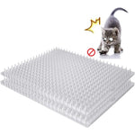 Aocoray 14 Pack Cat Deterrent Scat Mat For Indoor And Outdoor Use 16 By 13 Inches Transparent Plastic Spike Barrier For Pets