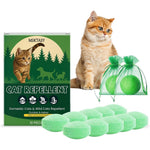 Yerbafi Natural Peppermint Oil Cat Repeller Outdoor And Indoor Deterrent Balls 10 Pack For Gardens Furniture And Lawns